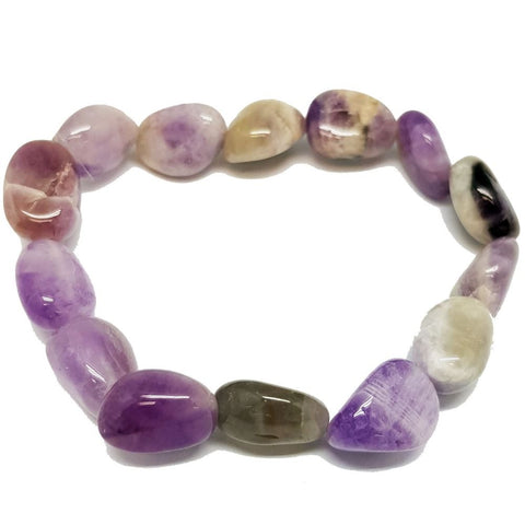 Amethyst Crystal Chunky Bracelet - Inner peace, balance, Inner wisdom