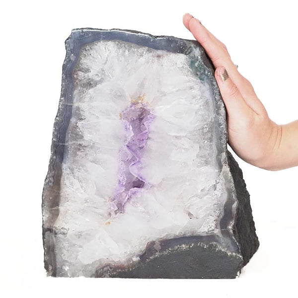 Large Polished & Cut Amethyst Cathedral Crystal Geode 11.76 kgs