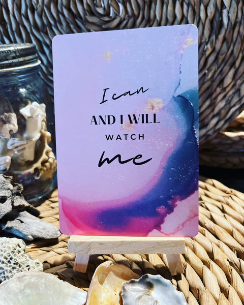 Deluxe Affirmation Card Set & Crystal Bracelet Gift Box Set